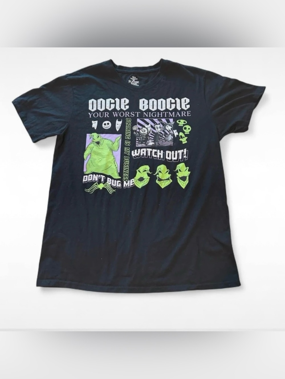 disney the nightmare before christmas oogie boogie black graphic t-shirt